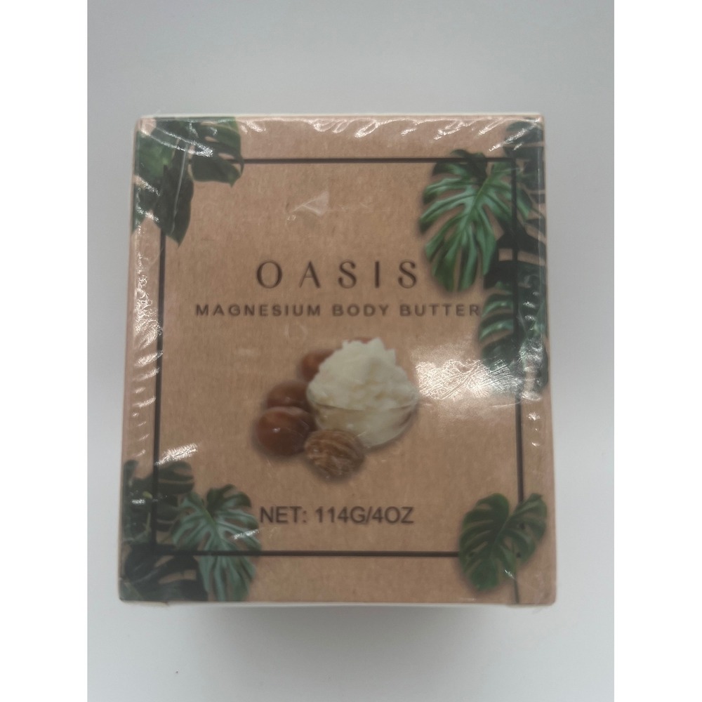 Oasis Magnesium Body Butter 4oz Shea Butter Aloe Muscle Relief Moisturizer